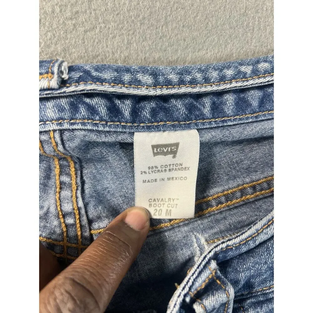 Levi's Vintage Wide Leg Ice Blue Jeans Women Size 20M Boot Cut